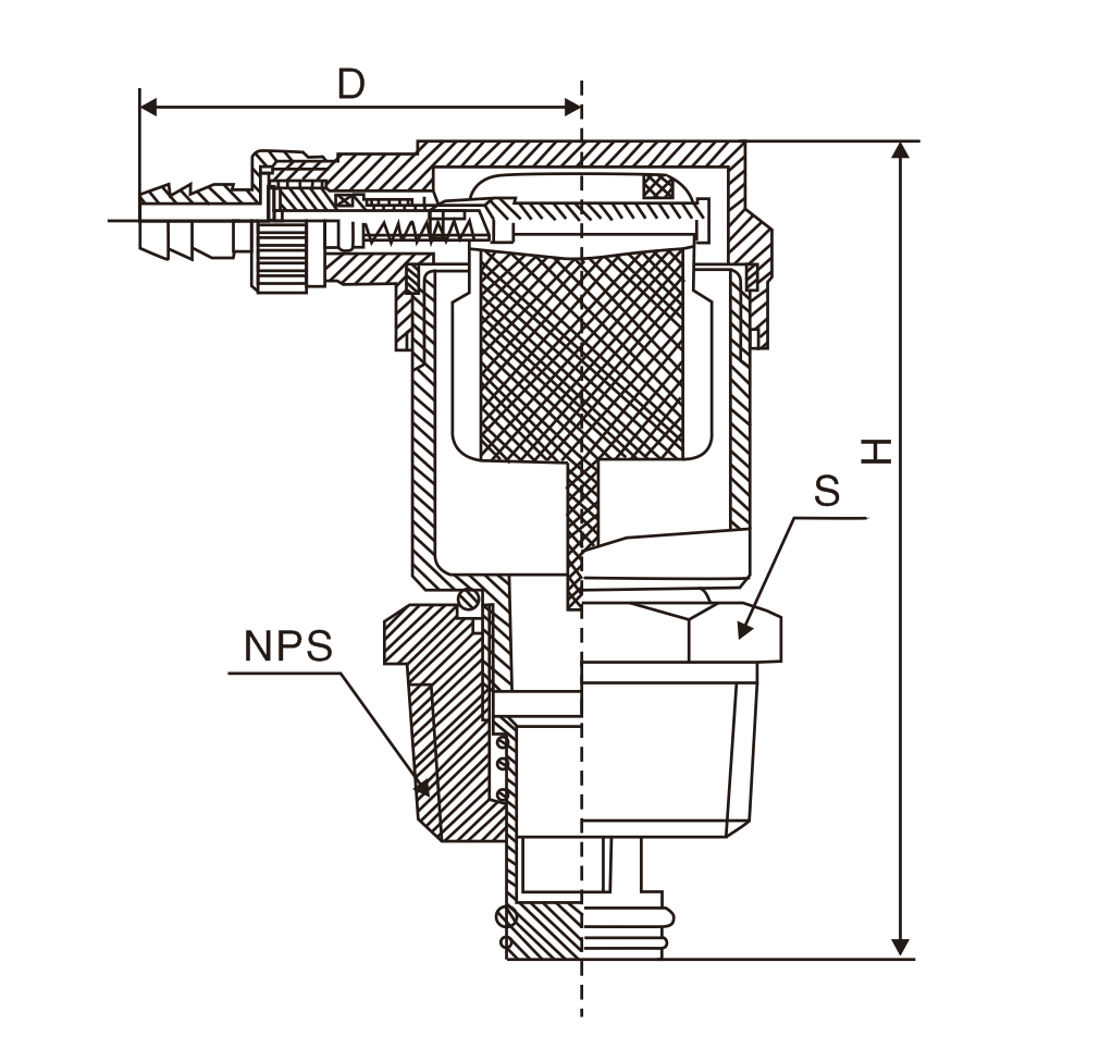 黃(huang)銅自動單向(xiàng)排氣閥(圖1)