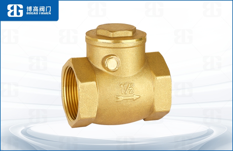 黃(huang)銅卧式止回閥(fá)