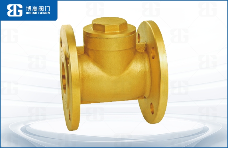 黃(huang)銅法蘭(lán)止回閥(fá)